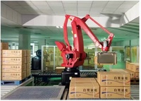 Robot Paletizador de 4 Ejes con Capacidad de Carga de 120 kg, PLC y Motor, Alcance de 2500 mm, Sistema Industrial Automático de Empaquetado y Apilado