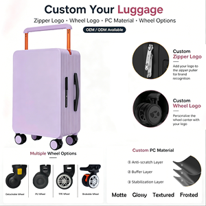 <span class=keywords><strong>Valigia</strong></span> OEM di <span class=keywords><strong>Grande</strong></span> Capacità con Molteplici Colori e Dimensioni, Materiale Resistente, Porta USB per Ricarica, Trolley con Ruote - Product Image 2