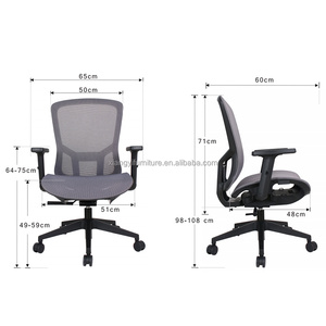 Chaise de bureau ergonomique avec <span class=keywords><strong>soutien</strong></span> <span class=keywords><strong>lombaire</strong></span>, châssis autoportant, accoudoirs relevables et accoudoirs, chaise pour les employés qui travaillent de longues heures - Product Image 4