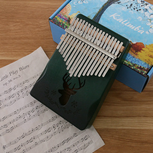 Kalimba Professional Thumb Piano Solid Wood Veneer 17 Keys Keyboard <b>Musical</b> <b>Instrument</b> Kalimba Thumb Piano Christmas Present - Product Image 6