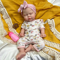 Poupées Reborn en Silicone Corps Entier, Réalistes et Pondérées, Modèle Floppy Dark Pickle 12"/18", Poupée Fille à Bouche Ouverte, Vente en Gros et Dropshipping