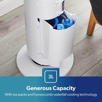 Ventilateur tour électrique sans pales Manggis Pedestal de 42 pouces, oscillant, télécommandé, contrôlé par application, 12 vitesses, minuterie, faible bruit
