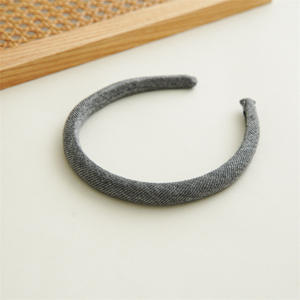 सर्दियों का दूध सफेद पतली-रिम संकीर्ण पक्ष सरल ठोस रंग फैब्रिक हेडबैंड विंटेज न्यूनतम ताज-लिफ्ट हेयरबैंड महिलाओं के लिए - Product Image 6