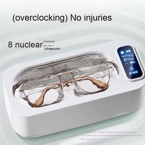 Siêu âm sạch hơn mini xách tay máy giặt siêu âm Bath Sonic làm sạch thiết bị cho kính đồ trang sức thiết bị gia dụng - Product Image 3