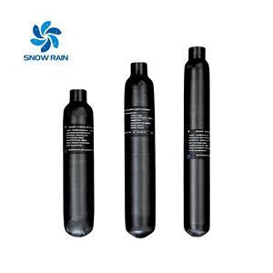 ขวดคาร์บอนไฟเบอร์สำหรับปืนลม PCP ขนาด 0.5 ลิตร 500 ซีซี ได้รับการรับรองมาตรฐาน CE ความดัน 300 บาร์ - Product Image 1