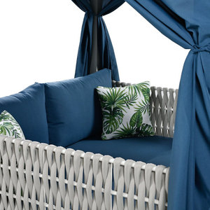 Modern Portable Foldable Outdoor Patio <b>Sunbed</b> Curtains Woven Rope Material Eco-Friendly for High Comfort Multiple Scenarios - Product Image 6