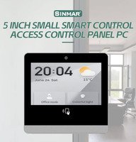Vente en gros de petit écran tactile de 5 pouces Moniteur à écran tactile Android à montage mural avec alimentation Poe