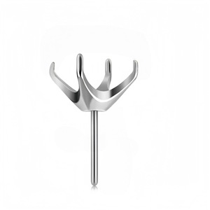 Stainless Steel Push In <b>Earrings</b> Four Prong Zircon Lip Stud DIY Replacement Head Accessories - Product Image 5