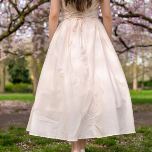 <span class=keywords><strong>Vestido</strong></span> de Fiesta de Verano para Mujer, Estilo <span class=keywords><strong>Princesa</strong></span>, con Estampado Digital Personalizado de Alta Calidad, en Lino y Algodón - Product Image 3