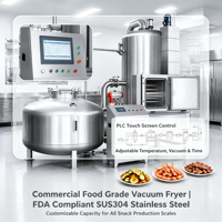Friteuse à vide à basse température REALDOT VF pour la production de fruits et légumes croustillants pour les usines de snacks
