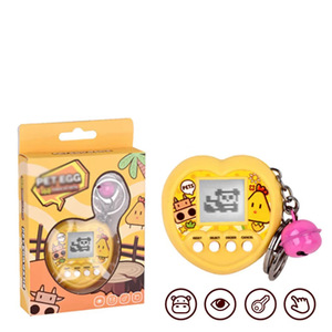 Mini console de jeu portable pour animaux de compagnie, pendentif porte-clés, 168 animaux de compagnie virtuels électroniques, jouet, ornement suspendu pour enfants, cadeau rétro - Product Image 5