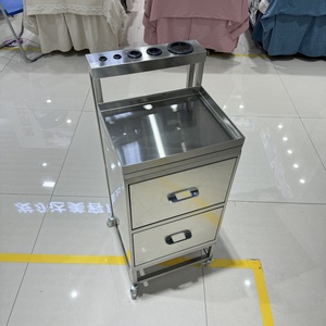 Luxury Beauty Salon Equipment Hair Salon Working <b>Trolley</b> Gold Stainless Steel Hair Salon Ironing <b>Trolley</b> Beauty Cart - Product Image 5