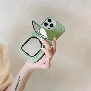 Nouveau support de miroir de lunettes créatives couverture de téléphone portable étui de téléphone pour iPhone 15 14 Pro max étui de téléphone antichoc pour iPhone 16 - Product Image 3