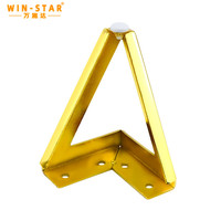 Pieds de meubles WINSTAR pas chers, pièces en métal doré en forme de V pour canapé-lit et chaise