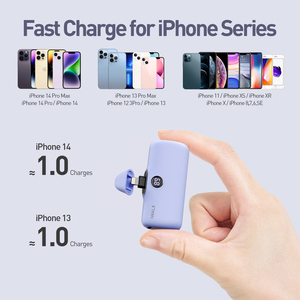 2025แบตเตอรี่สำรองขนาด4800mAh แบบพกพาได้ PD ชาร์จเร็วพร้อมปลั๊กในตัวและจอแสดงผลดิจิตอล - Product Image 5