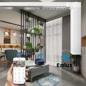 Système de rideaux motorisés en alliage d'aluminium Emlux YS-MT750 pour l'automatisation hôtelière - Alimentation USB, contrôle centralisé de la pièce intégré - Product Image 3