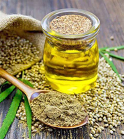 Échantillon Gratuit - Huile Végétale de Chanvre Pressée à Froid pour Crème Corporelle et Huile de Massage Contre les Douleurs Musculaires - Offre Spéciale