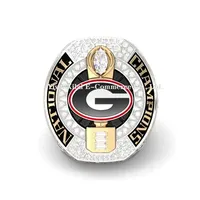 Новейший дизайн 2022, кольца чемпионата Джорджии бульдога, мужские кольца колледжа