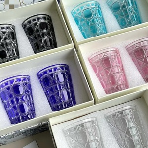 แก้วน้ำคริสตัลลายตาข่ายสไตล์วินเทจสุดหรู พร้อมกล่องของขวัญ - Product Image 2