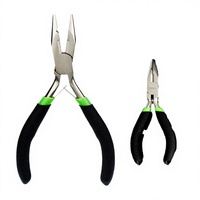 Pince à découpes pour anneaux de pêche en acier au carbone, durable et portable, coupe-anneaux, ciseaux à ligne, dégaineur d'hameçons, accessoires de pêche