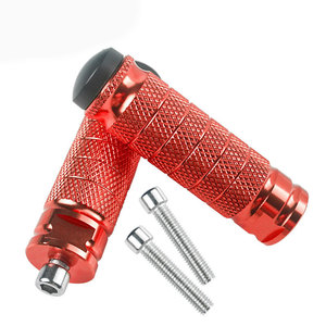 Reposapiés de Aluminio para Motocicleta, Pedales de Repuesto Coloridos con Tornillo M8, Ajustables, Piezas de Repuesto - Product Image 3