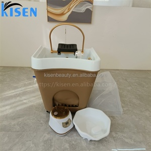 Kisen Lavacabezas Portátil Desmontable para Salón Móvil, Spa Capilar y Mobiliario Personalizado de Belleza y Uñas - Product Image 5