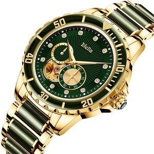 Reloj Mecánico Automático de Lujo para Hombre Diellea 6025, Diseño Hueco en Oro y Zafiro, Acero Inoxidable, Par de Relojes para Mujer - Product Image 2