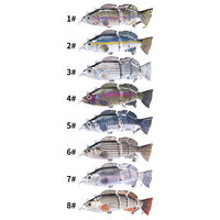 Nouvelle arrivée 140mm 54g 4 sections ABS Kit de leurre de pêche à Charge électrique pour eau salée rivière lac ruisseau océan bateau pêche
