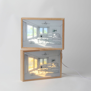 A5 Kích thước khung ảnh hình ảnh <span class=keywords><strong>LED</strong></span> bức tranh ánh sáng 3D tường nghệ thuật trang trí nội thất <span class=keywords><strong>LED</strong></span> ánh sáng căn cứ cho các mẫu Acrylic có thể được tùy chỉnh - Product Image 5