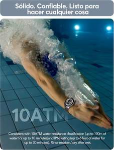 Jam Tangan Pintar Pria Layar 1.53 inci Berbagai Mode Olahraga Tahan Air IPX68 Pengisian Daya Nirkabel Monitor Detak Jantung Tekanan Darah Oksigen - Product Image 5