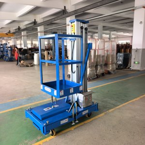Piattaforma di Lavoro Aerea Monoposto in Lega di Alluminio 6m 300kg, Sollevatore Aereo Mobile AC/DC per Manutenzione Edifici e Magazzini con Certificazione CE - Product Image 3