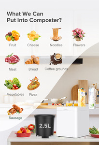 Broyeur de déchets alimentaires électrique avec fonction de remuage et de broyage automatique pour la compostation des résidus alimentaires - Product Image 5