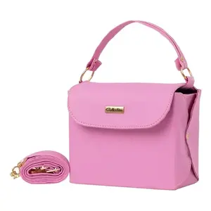 Bolso Bandolera Elia Rosa para Mujer de Fana, 15x8x13 cm, Cierre de Cremallera, Estilo Moderno, Impermeable, con Cadena - Product Image 3