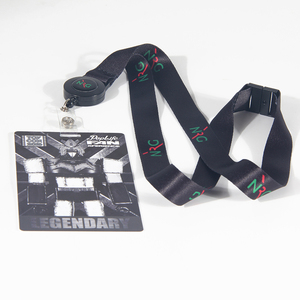 Giá rẻ tùy chỉnh Polyester huy hiệu Reel dây buộc với cứng nhắc ID chủ thẻ nhựa cứng ngang chủ thẻ - Product Image 3