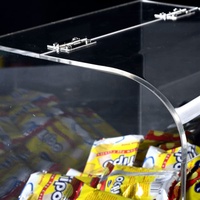 Boîte à bonbons transparente personnalisée en acrylique, pot de présentation pour noix et épices, distributeur, conteneur de stockage alimentaire en vrac avec couvercles