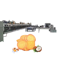 Nouvelle ligne de production entièrement automatique de biscuits, four électrique à économie d'énergie, machine à fabriquer des biscuits à base de farine et de lait pour boulangerie