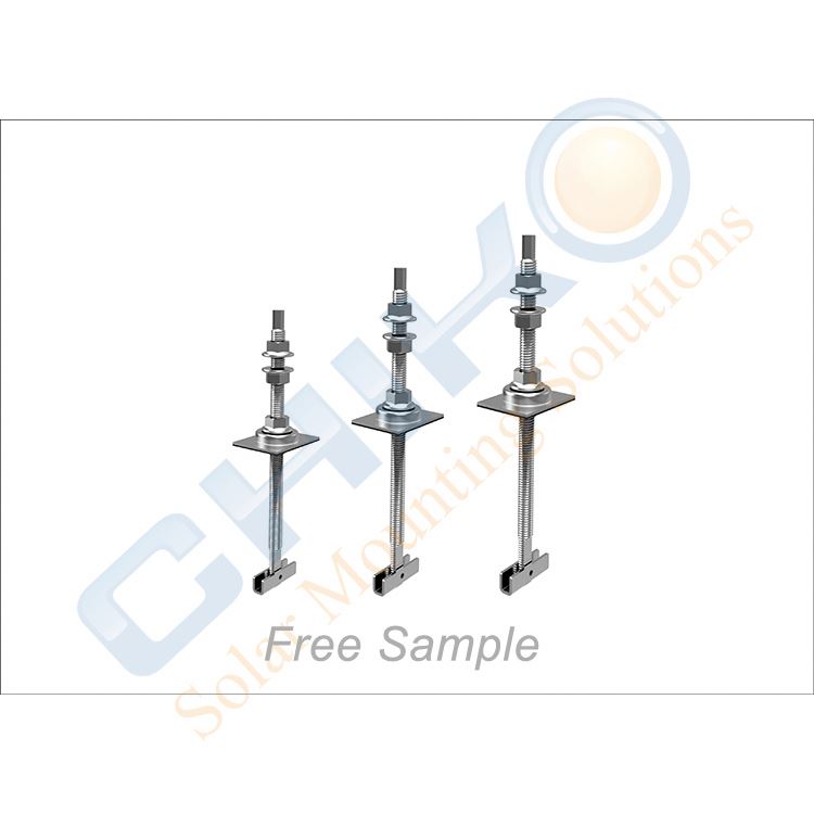 Солнечный кронштейн, опора для стеллажа, L-образные ножки для оловянной крыши, Солнечная Монтажная вешалка, болт, l-ножка