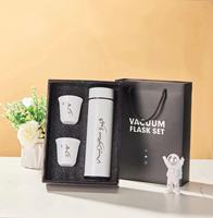 Flacon à vide en acier inoxydable avec logo personnalisé de 500ml Ensemble de gobelets de voyage pour thermos