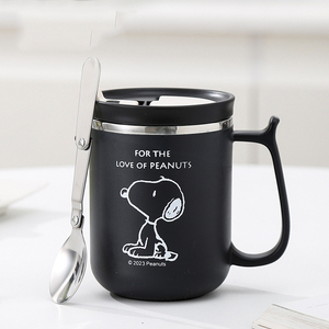Mug à café Snoopys en acier inoxydable 304, double paroi, isotherme, pour le bureau, le thé, l'eau, cadeau pour couples - Product Image 6