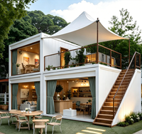 Maison miniature à 2 chambres, maison préfabriquée mobile, capsule spatiale, maison alimentée à l'énergie solaire, écologique, produit tendance 2026