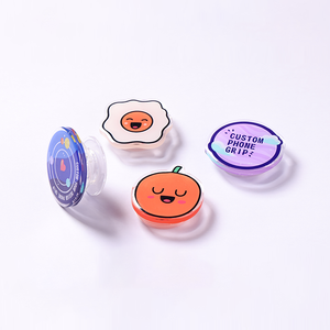 Custom Sublimation Your Own Logo Cartoon Cute Star Acrylic Mobile Phone Grip Magsafe Plastic Craft