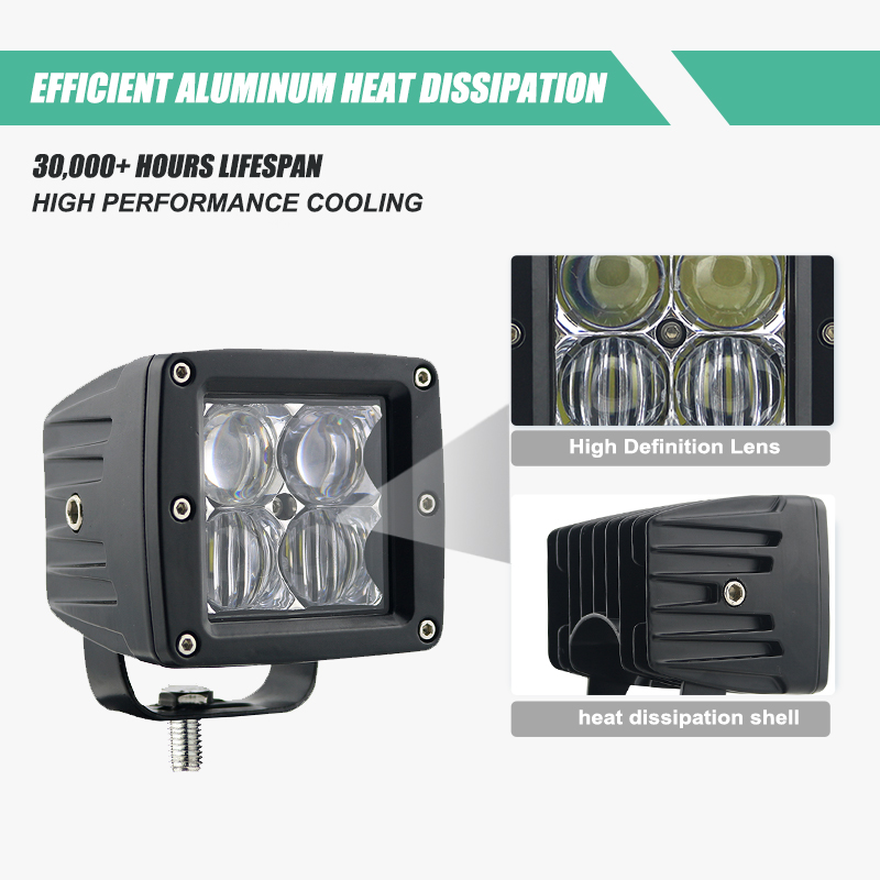 Teehon TH-W0220C-F-5D 20W 5D LED Work Light - IP67 Waterproof 12V/24V for Offroad, Tractor, Forklift