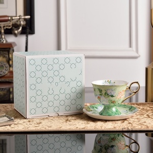 Luxury White Rose Bone China Coffee <b>Set</b> Mug and Saucer Perfect for Gifting - Product Image 5