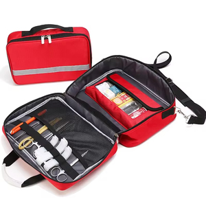 Sac médical de traumatologie, trousse de premiers secours vide pour infirmières, thérapeutes physiques, médecins, trousse d'<span class=keywords><strong>urgence</strong></span> rouge - Product Image 2