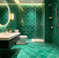 Vente flash : carrelage mosaïque effet écailles de dragon 290x300mm, imperméable, vintage, pour crédence de cuisine