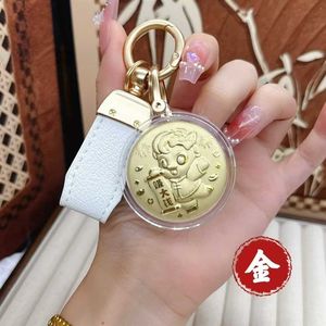 Llavero de Oro Puro 999, Atrae la Riqueza, Amuleto de la Suerte con Colgante de Caballo del Zodiaco, Cadena para Teléfono Móvil - Product Image 3