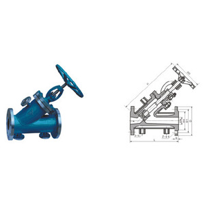 Válvula de cierre angular manual Shanghai Meilide Valve Company, con conexión de brida a brida, para aplicaciones generales en medios de alta temperatura - Product Image 2
