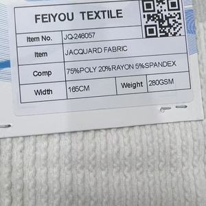 Tissu jacquard bon marché 75% polyester 20% rayonne 5% élasthanne pour vêtements de sport, robe, vêtements respirants 165 cm 28 g/m² - Product Image 2