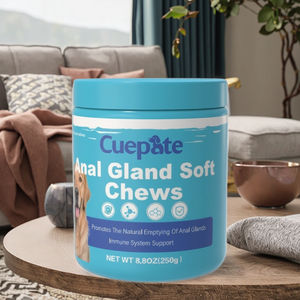 Suplemen perawatan kesehatan hewan peliharaan alami kunyah lembut untuk anjing & kucing dukungan kelenjar Anal rasa Turki dengan bubuk labu & minyak ikan - Product Image 1