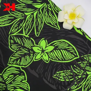 Hawaii Kelapa Kapas Kain Cetak Samoa Hawaii Suku Kustom Dicetak untuk Pakaian